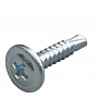 Саморез с прессшайбой 4.2x32 со сверлом оцинк. (200шт) арт.1238374CDEK