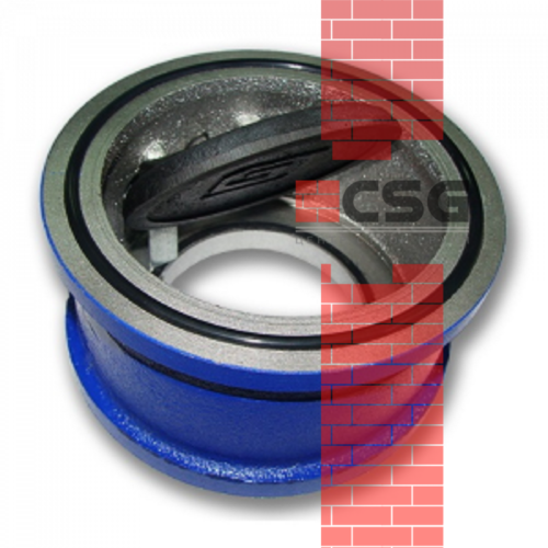 Клапан обратный чугун поворотн аналог 19ч21бр Ду 50 Ру16 межфл заслонка чугун БЛМЗ, DN 50